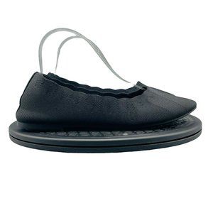 Skechers Cleo Bewitch Flat Shoes Women Black US 8 Pointed Knit Skimmer Ballet